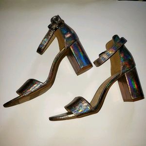 🌈Chunky Iridescent Rainbow Heels - OLD NAVY